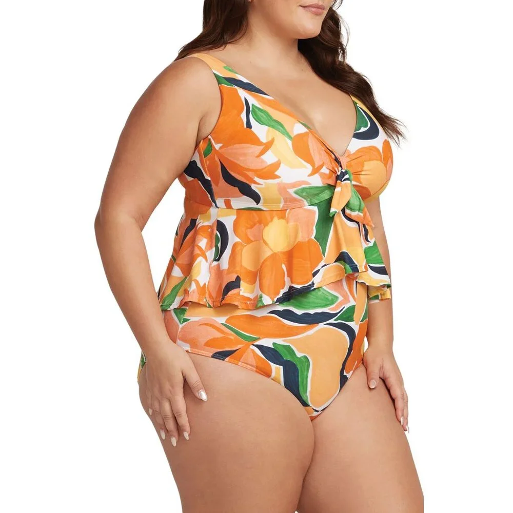 🆕 ARTESANDS De L'Hortus Chagall Ruffle One Piece Swimsuit 10+ - Picture 3 of 7